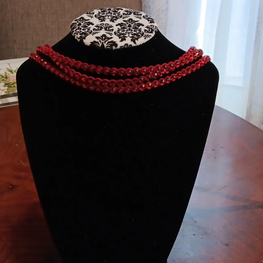 Swarovski Power Collection adjustable Red Crystals Bracelet & Choker 16